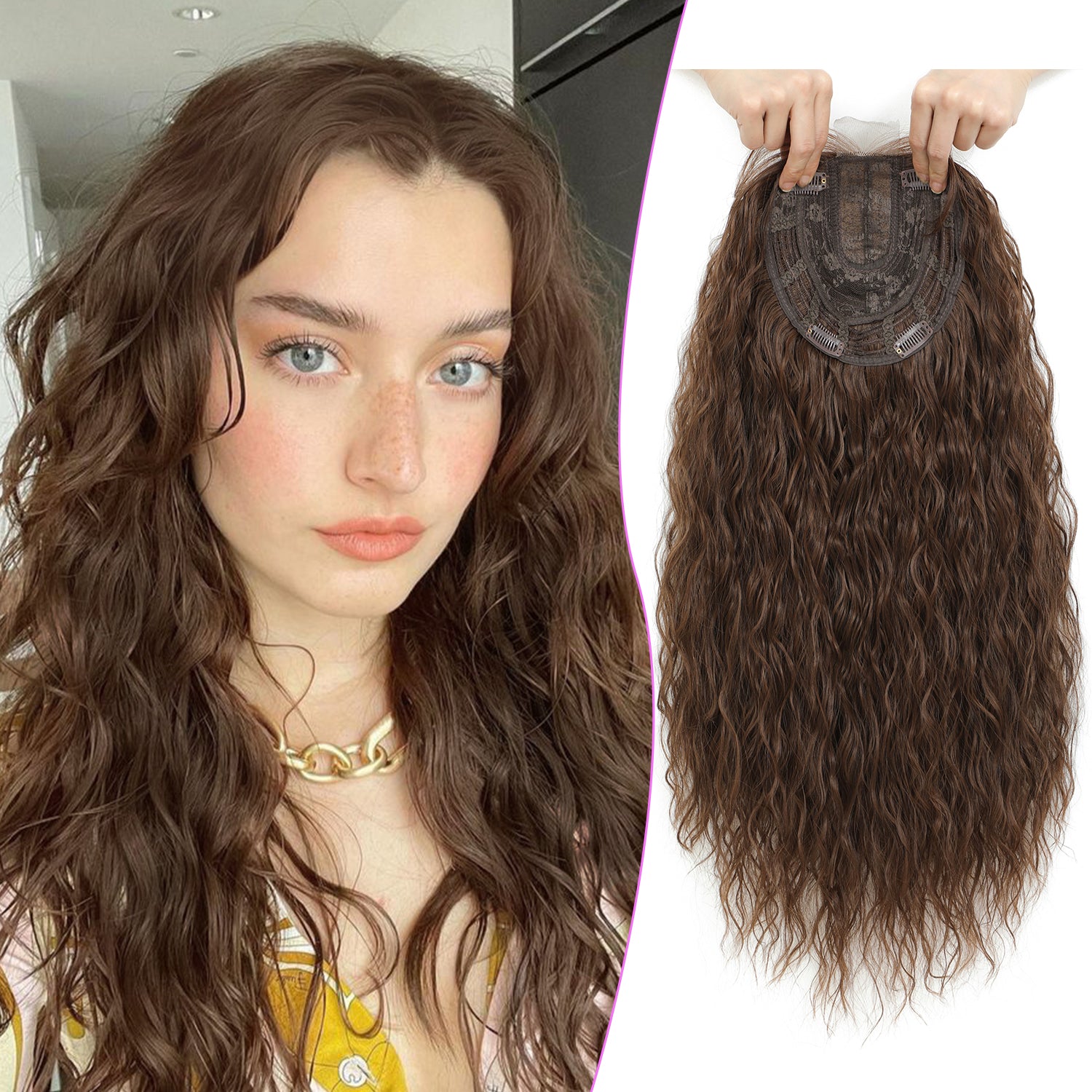 PANEWAY 20" Hairpiece Synthetic Curls