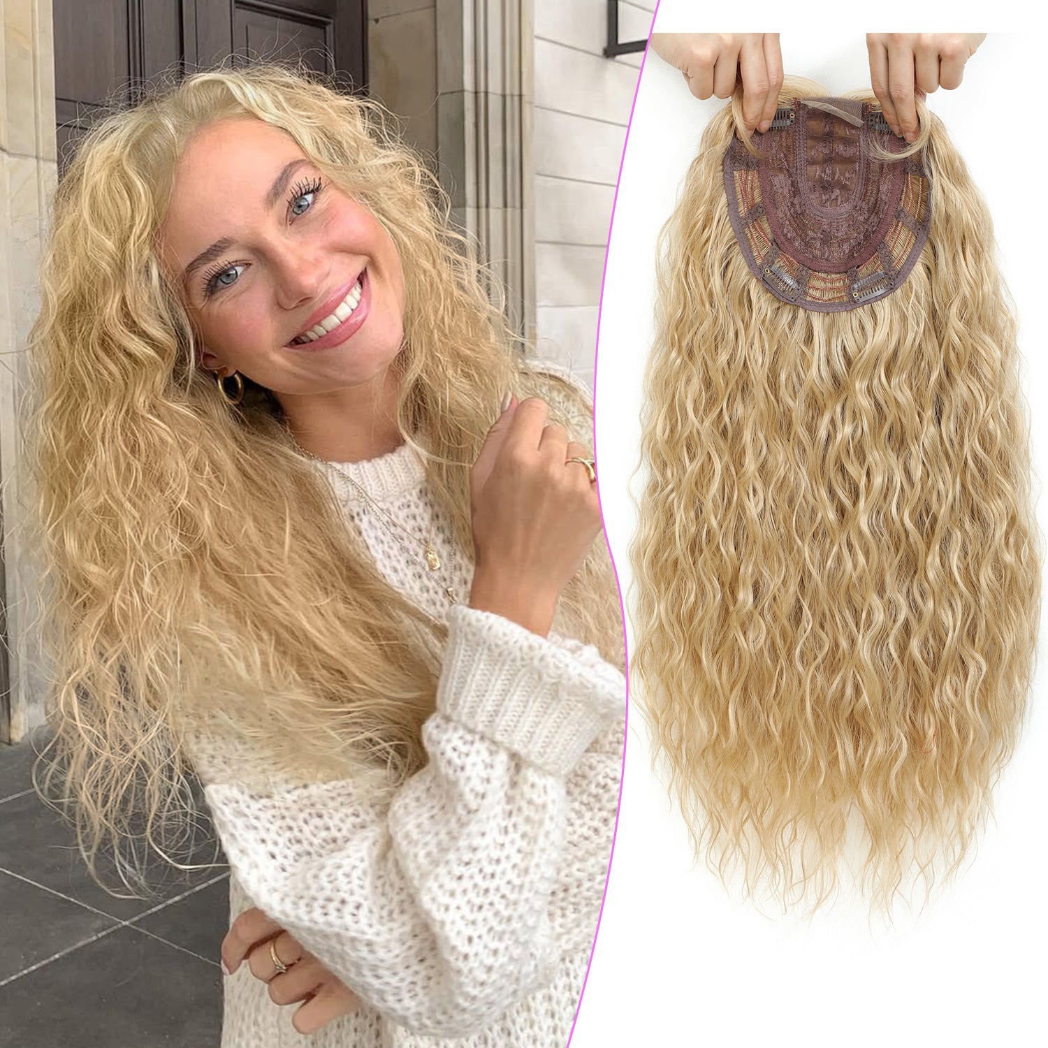 PANEWAY 20" Hairpiece Synthetic Curls