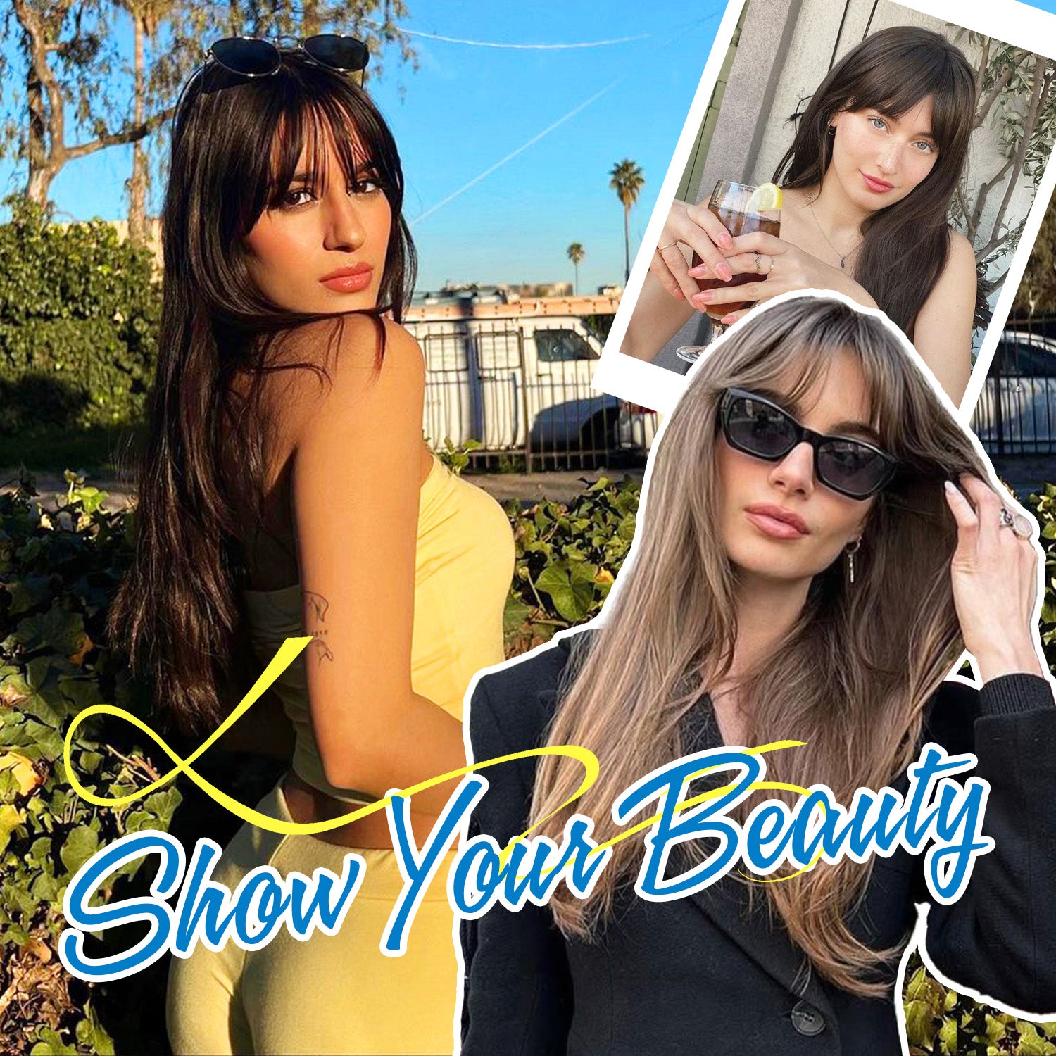 PANEWAY 18" Straight Curtain Bangs