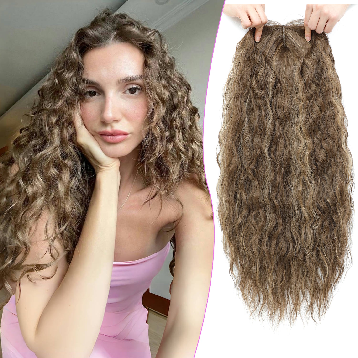PANEWAY 20" Hairpiece Synthetic Curls