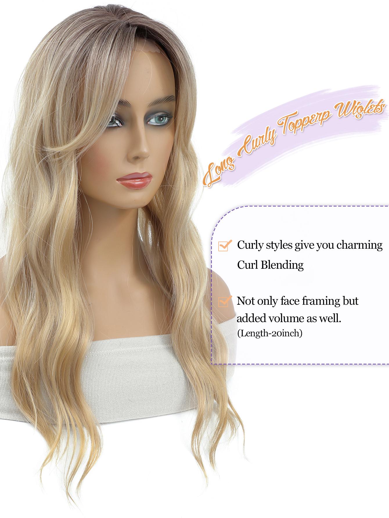 PANEWAY 20“ Hair Topper Wavy Curls