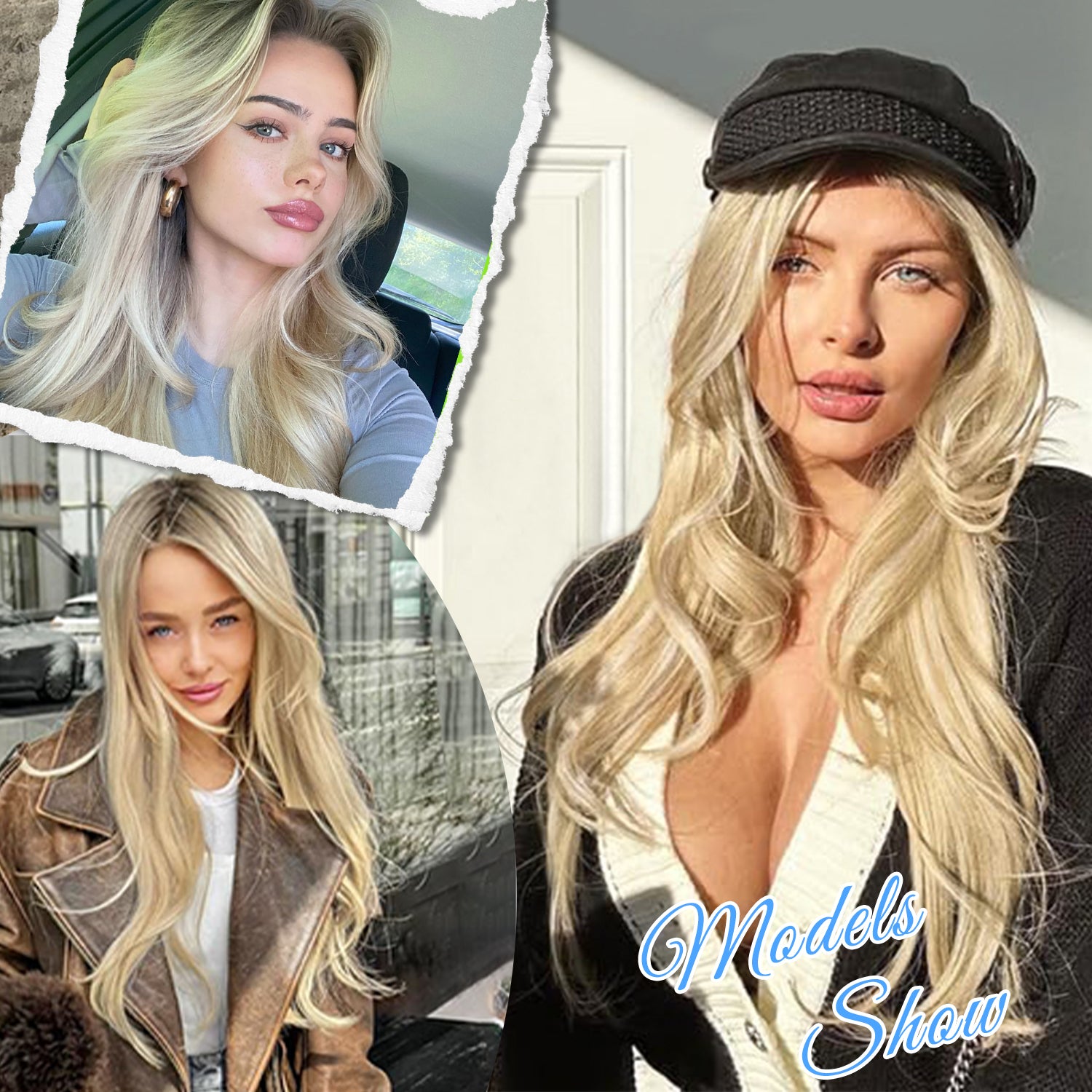 PANEWAY 20" Extensions Clip in Hair Extension V-Shaped  1PCS Thick