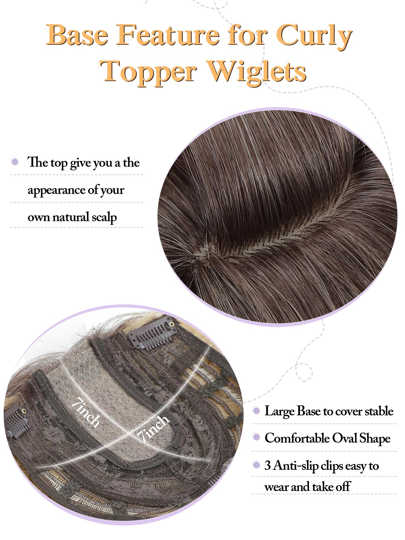 PANEWAY 20“ Hair Topper Wavy Curls