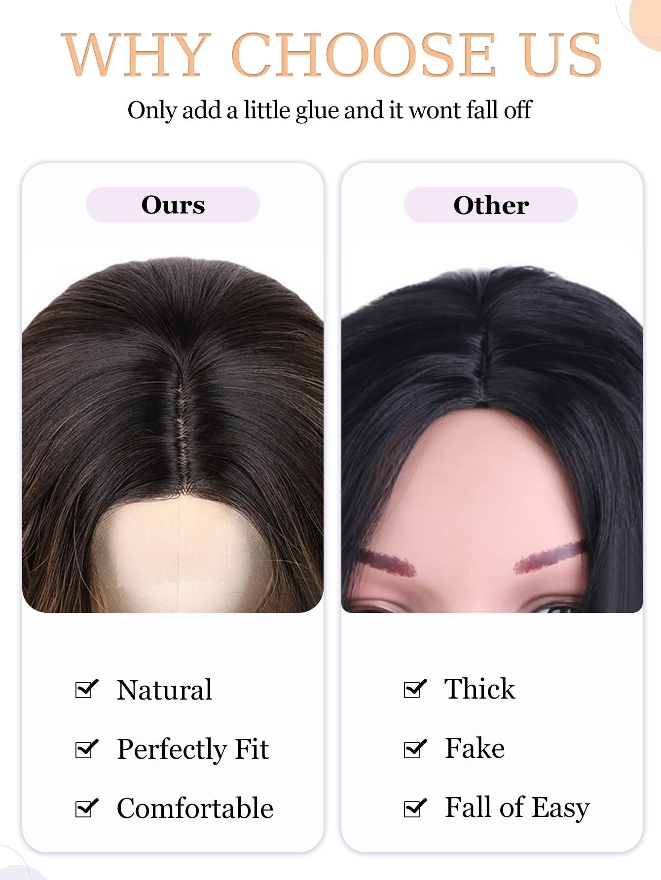 PANEWAY 20“ Hair Topper Wavy Curls