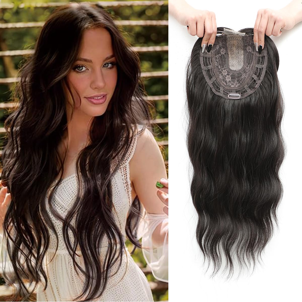 PANEWAY 20“ Hair Topper Wavy Curls