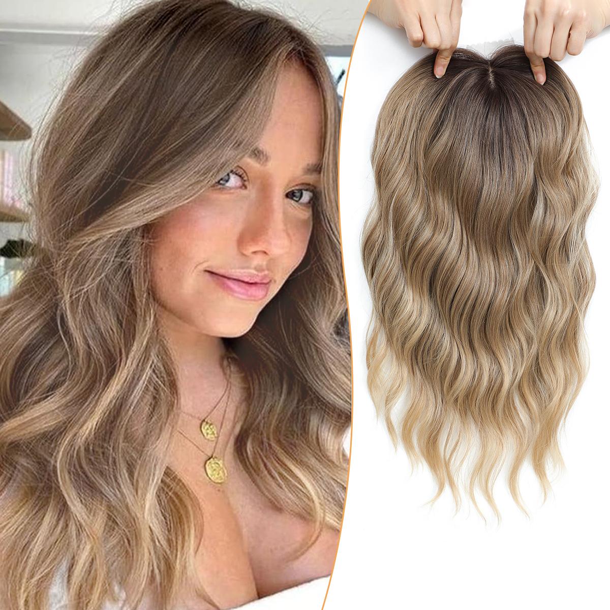 PANEWAY 16" Hair Topper Wavy Curls