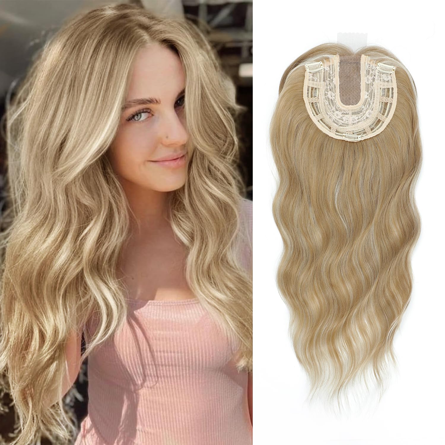 PANEWAY 20“ Hair Topper Wavy Curls