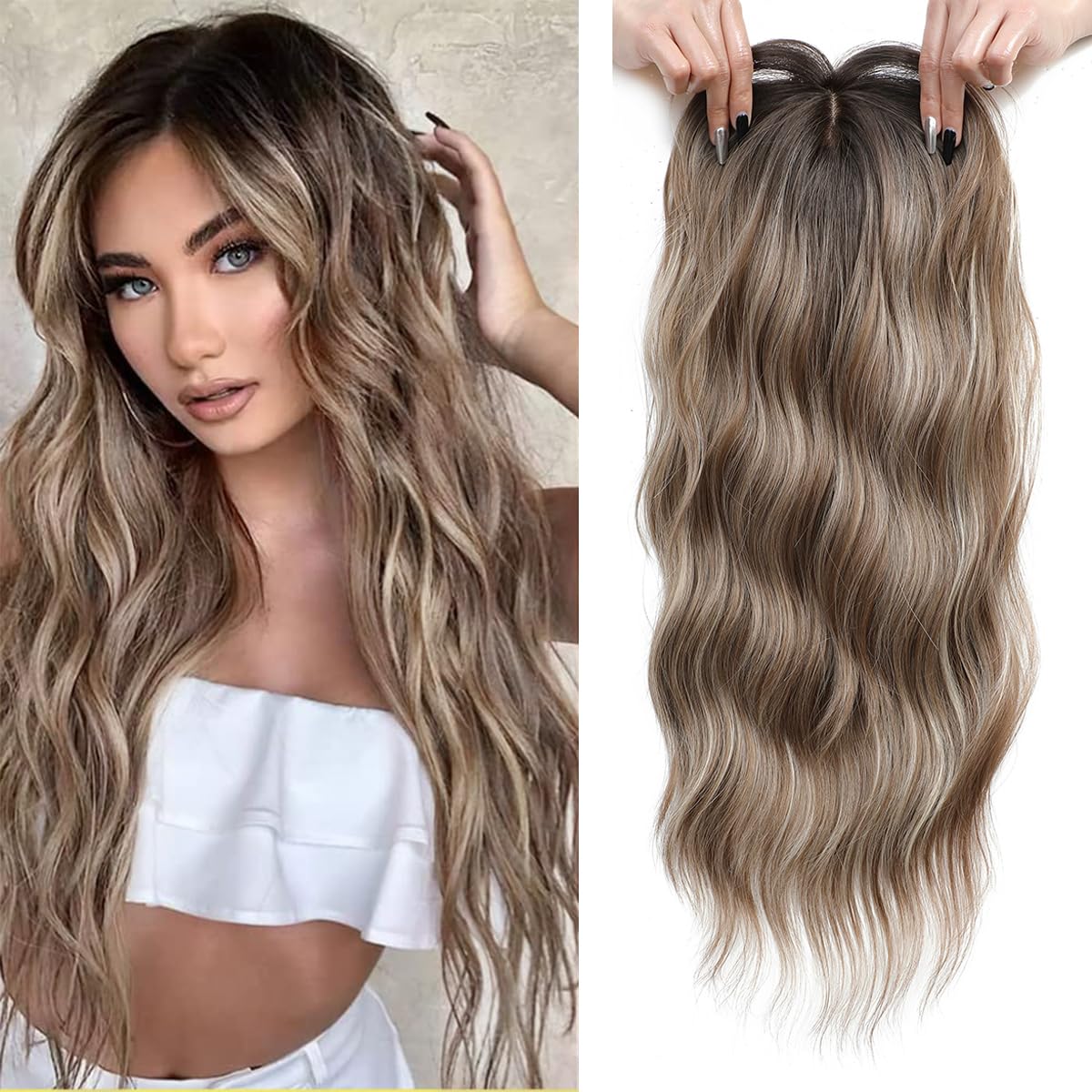 PANEWAY 20“ Hair Topper Wavy Curls