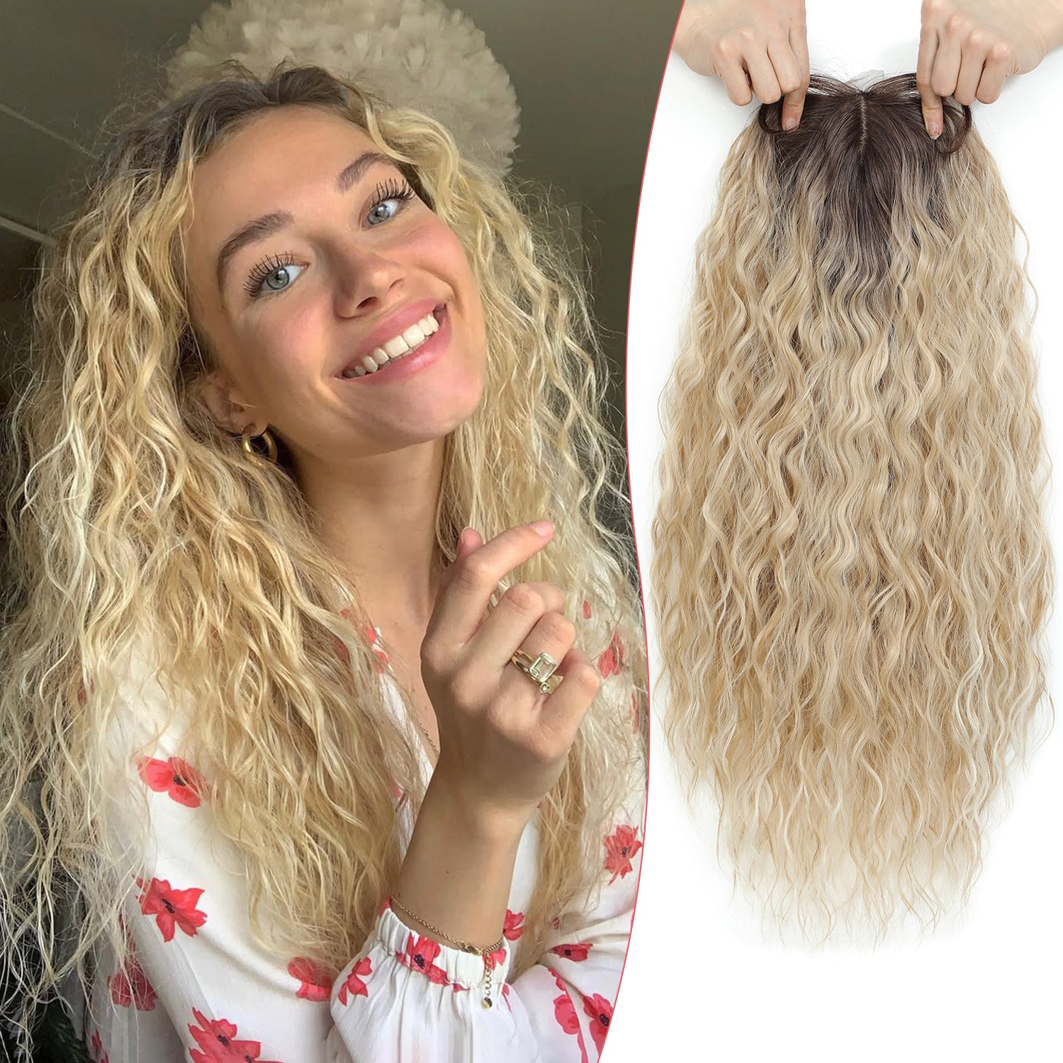 PANEWAY 20" Hairpiece Synthetic Curls