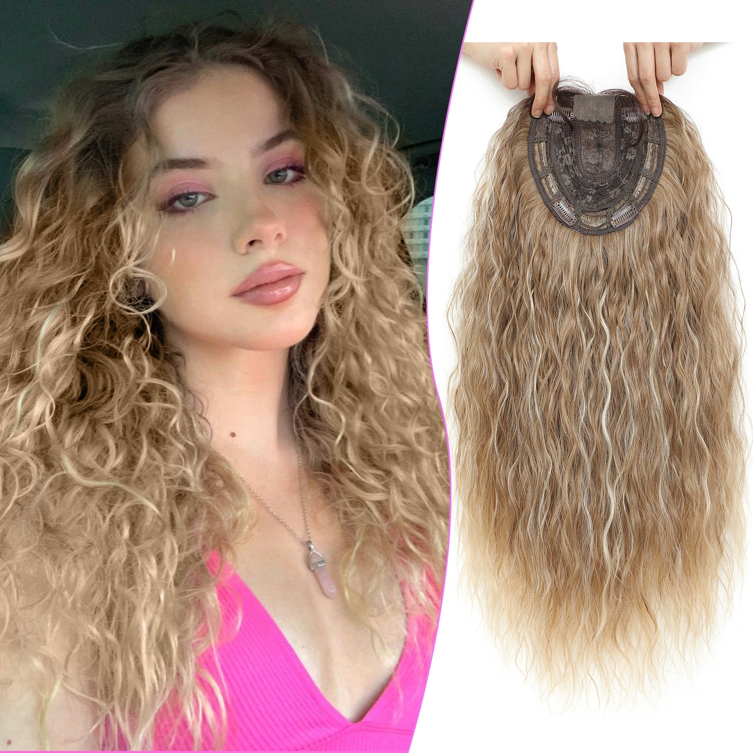 PANEWAY 20" Hairpiece Synthetic Curls