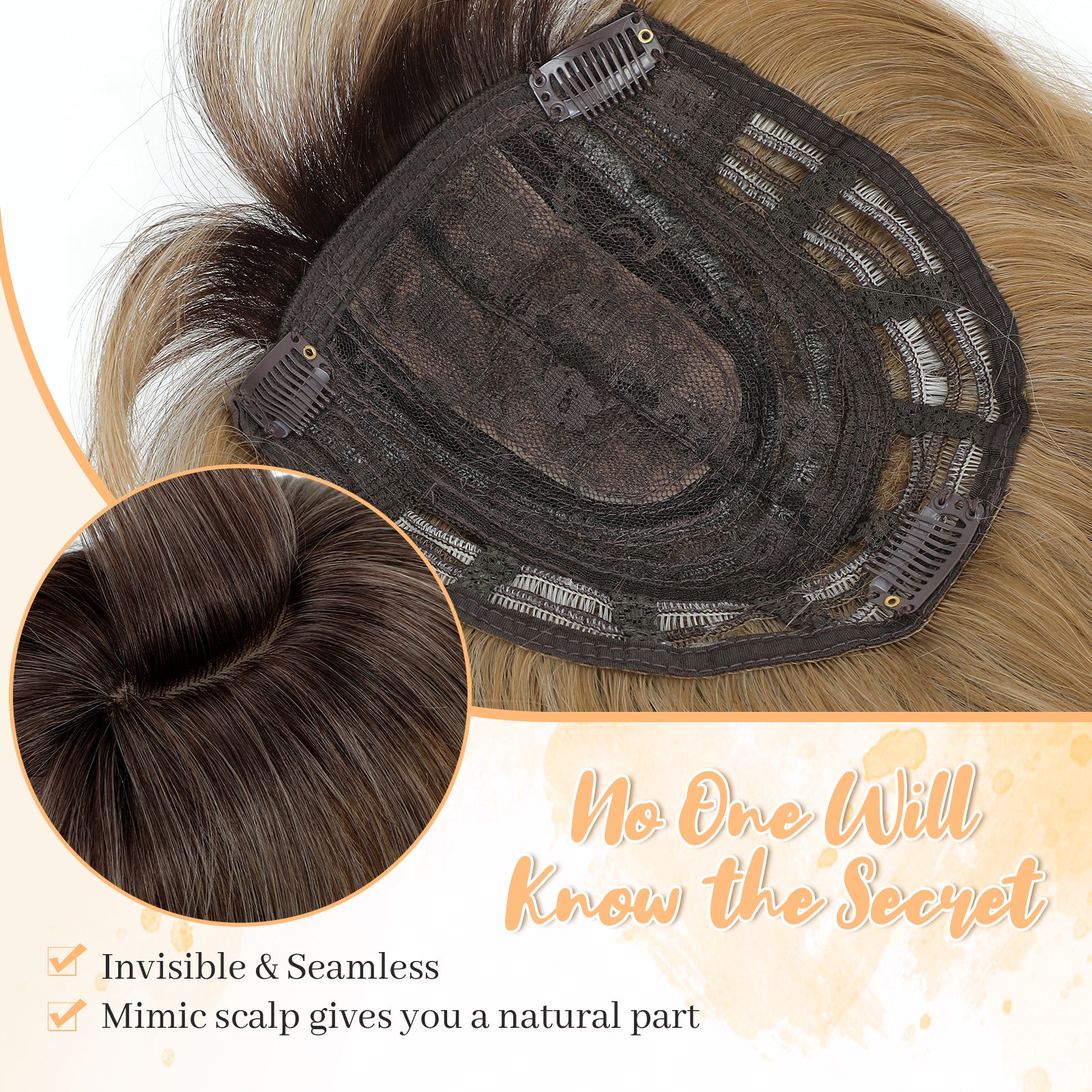 PANEWAY 14" Women's Straight Bangs Hairpiece - Short Curly Style